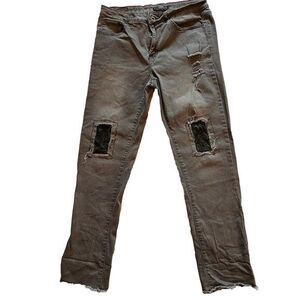 Lucky and Blessed Womens Jeans Size 14 Denim Pants Lace‎ Patches
